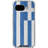 Greece Flag Distressed Google Pixel 9a Clear Case